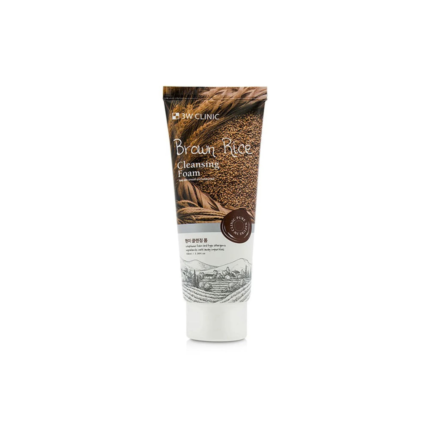 3W Clinic Brown Rice Cleansing Foam 100ml