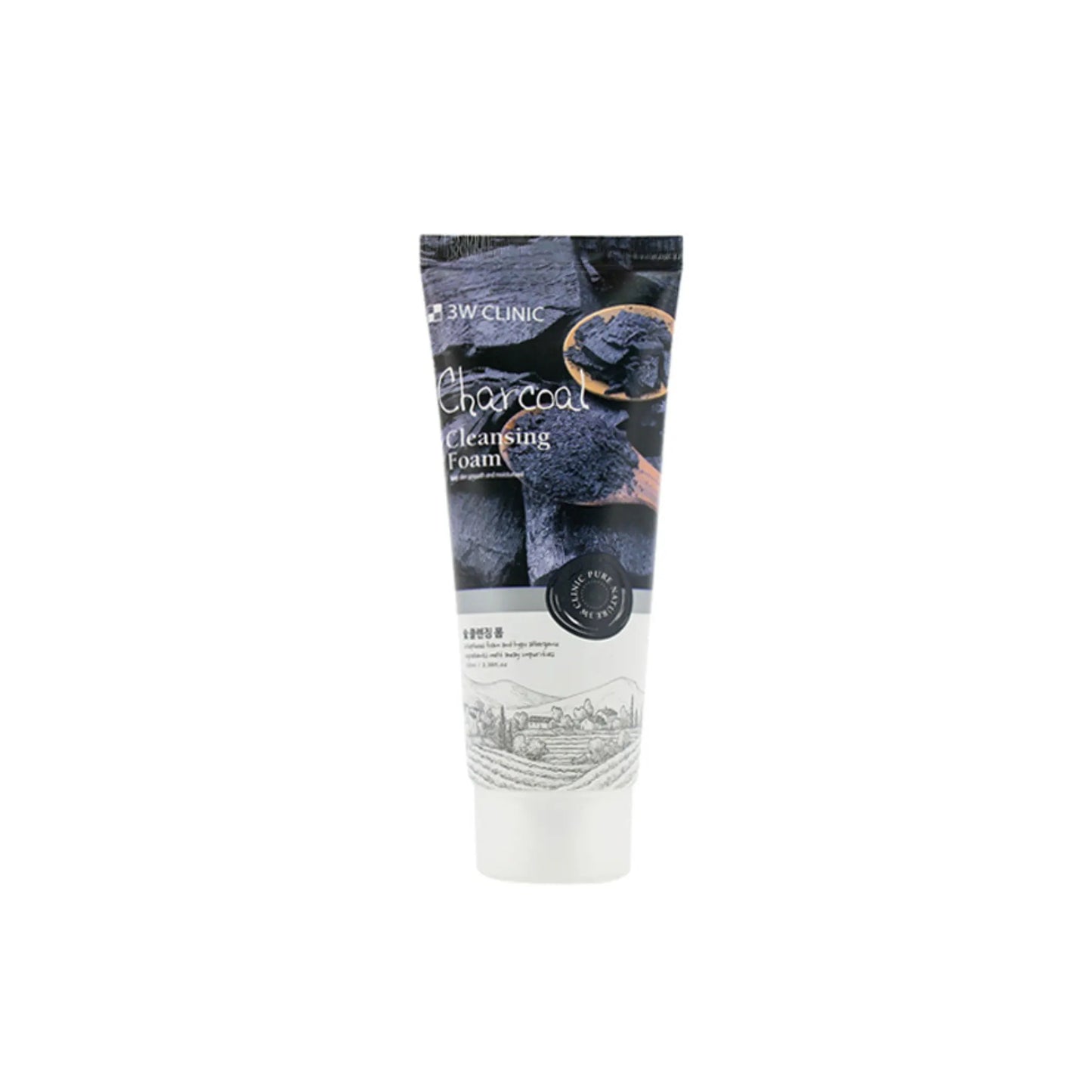 3W Clinic Charcoal Cleansing Foam 100ml