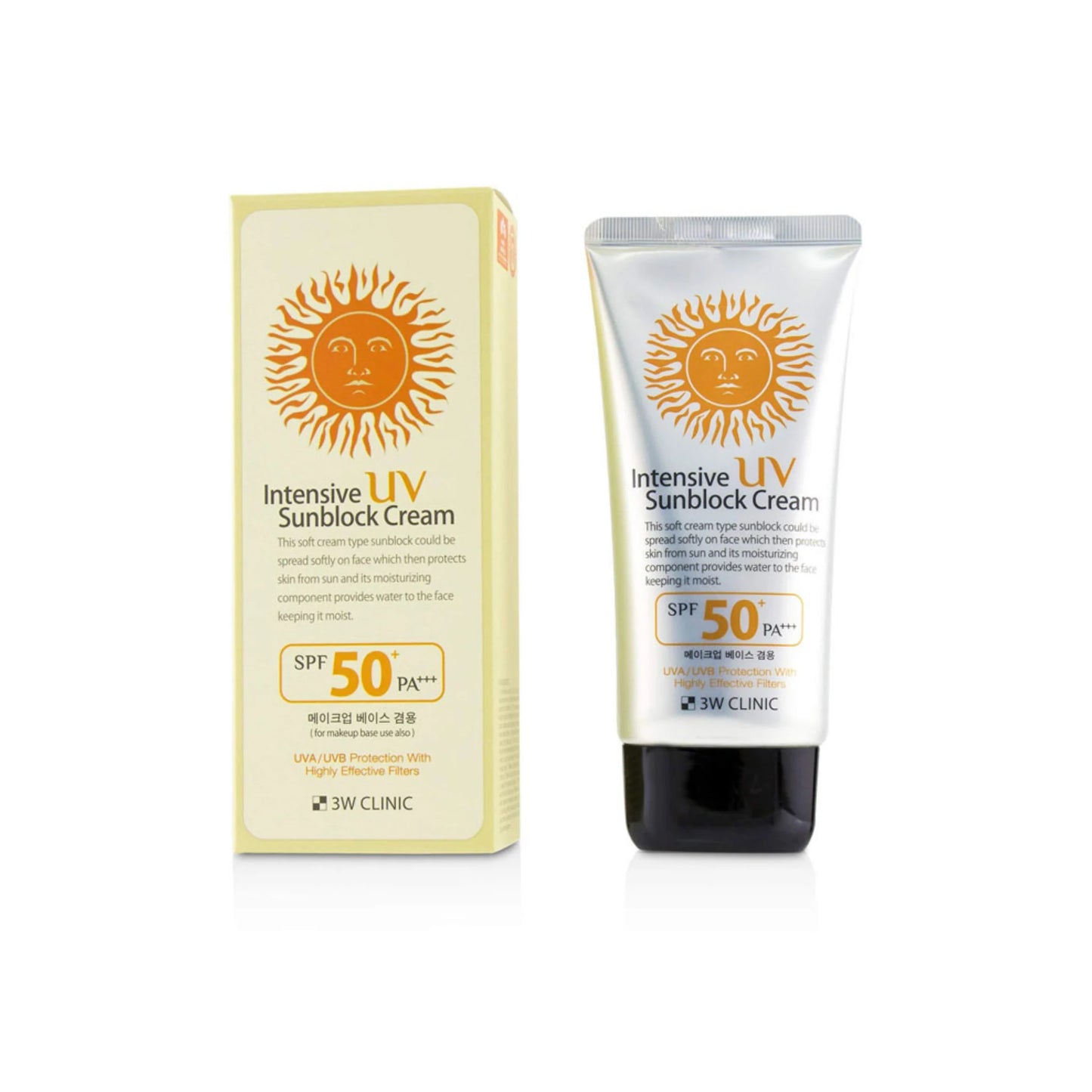 3W Clinic Intensive UV Sunblock Cream with SPF50+ PA+++ 70ml