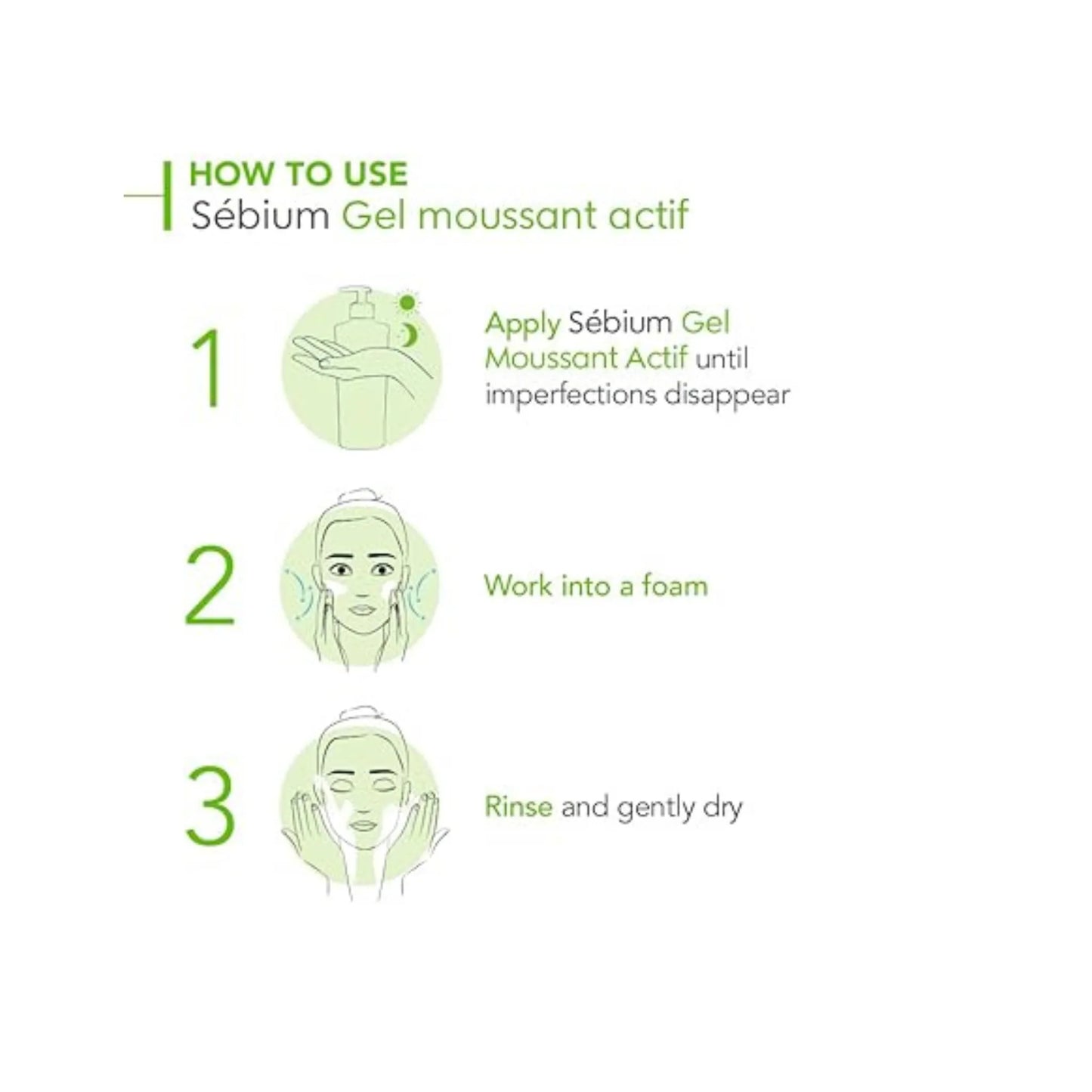 Bioderma Sebium Gel Moussant Actif Intense Purifying Cleansing Active Foaming Gel for Oily to Acne-Prone Skin 200ml