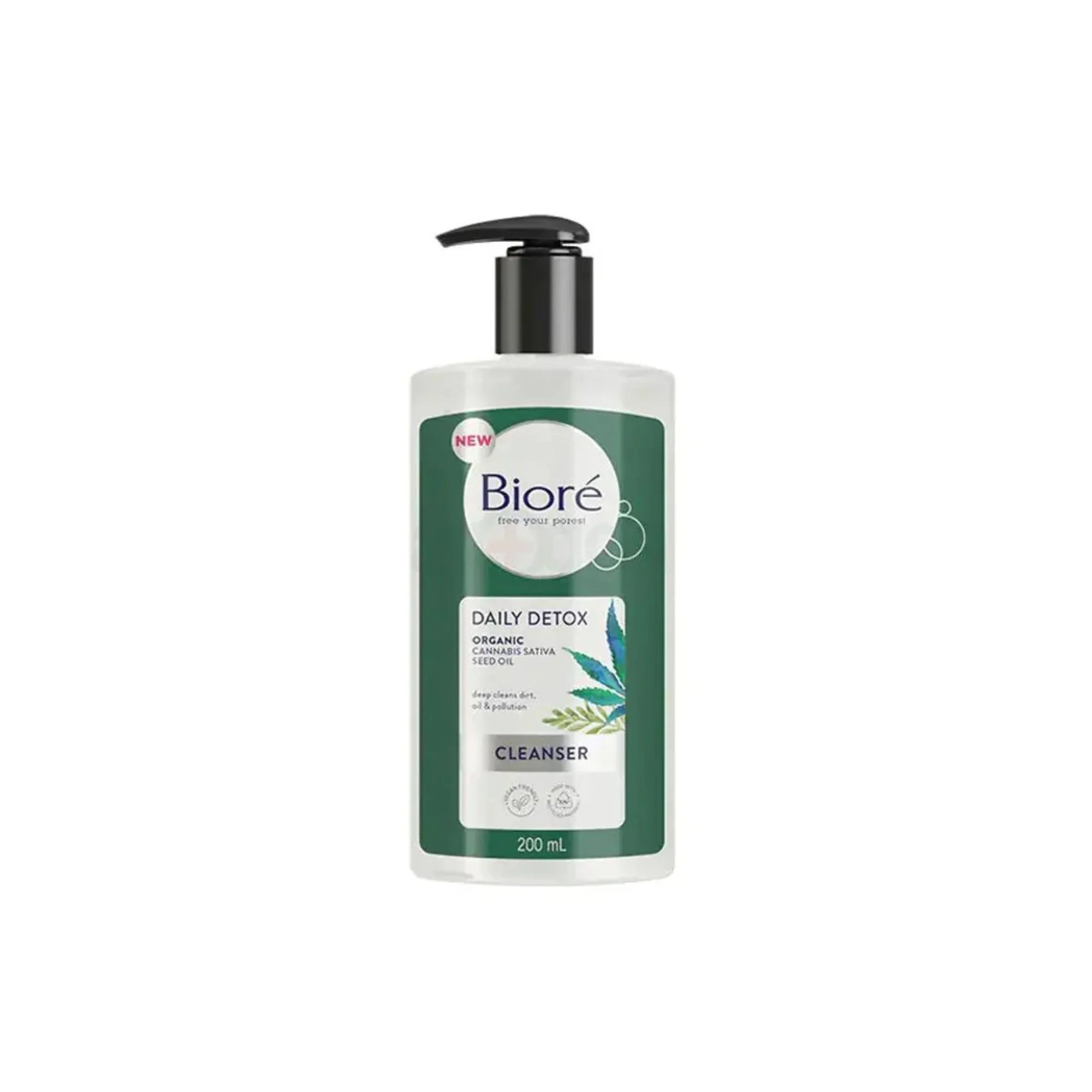 Biore Daily Detox Organic Cleanser with Cannabis Sativa Seed Oil