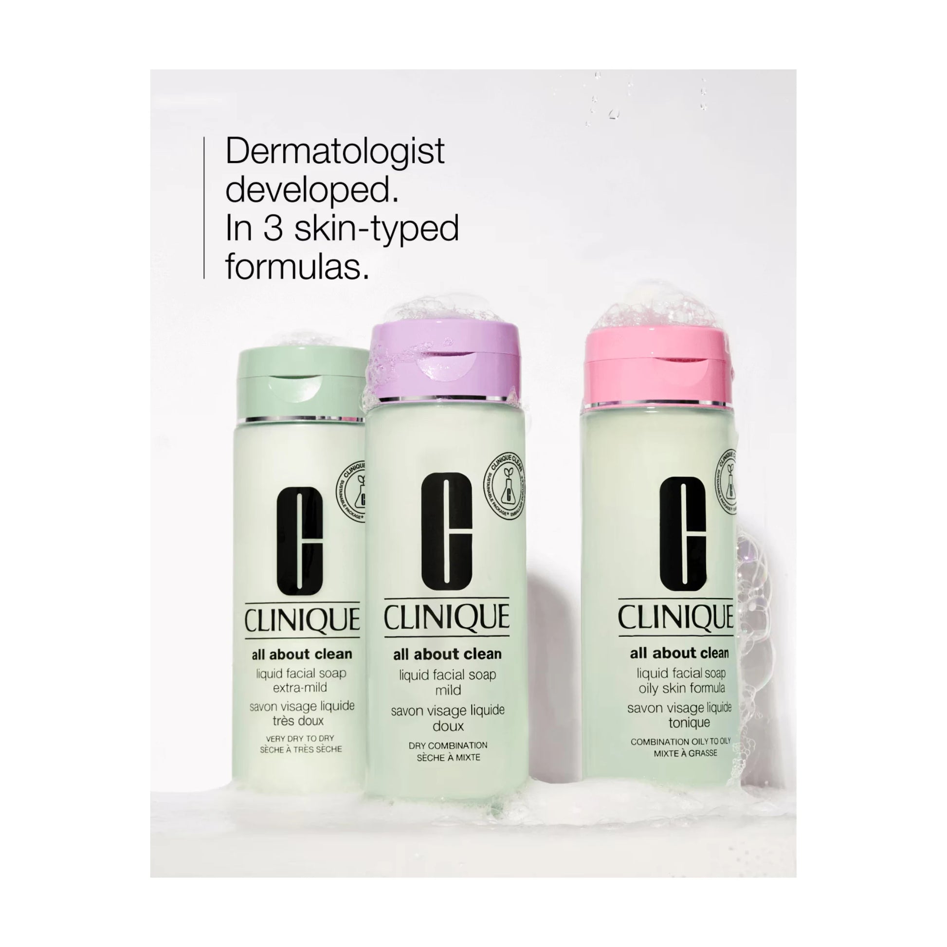 CLINIQUE All About Clean Liquid Facial Soap Oily Skin Formula 400ml