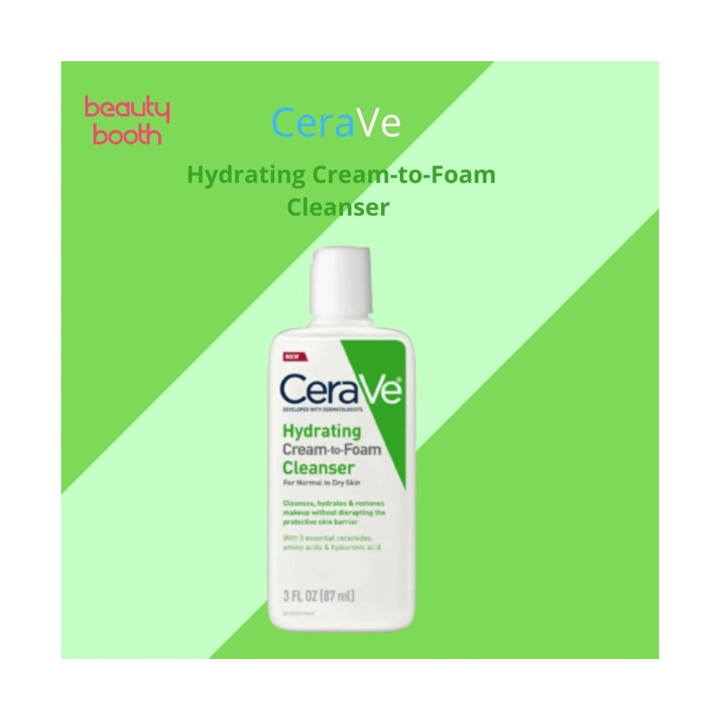 Cerave Hydrating Cream To Foam Cleanser Normal To Dry Skin (87ml)