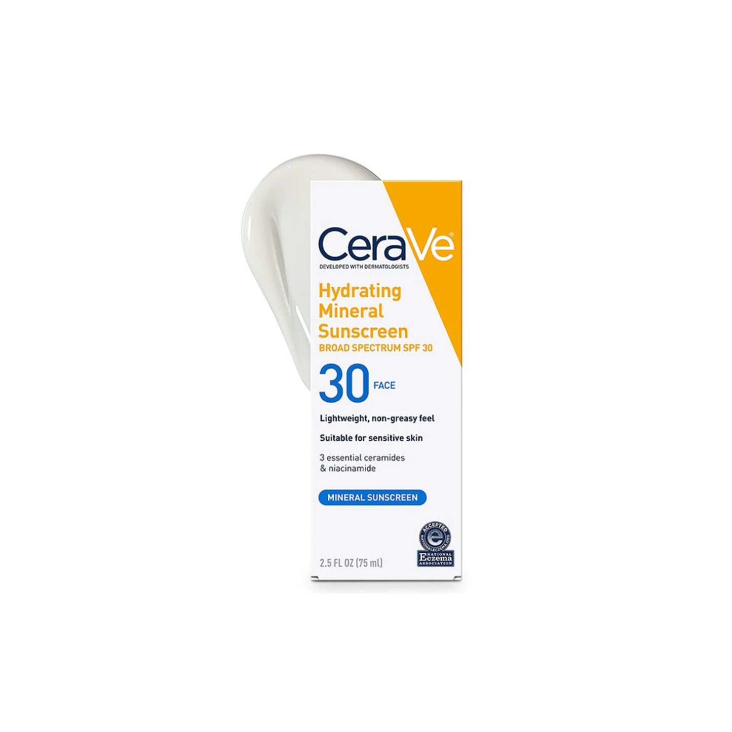 Cerave Hydrating Mineral Face Sheer Tint Sunscreen Broad Spectrum SPF30