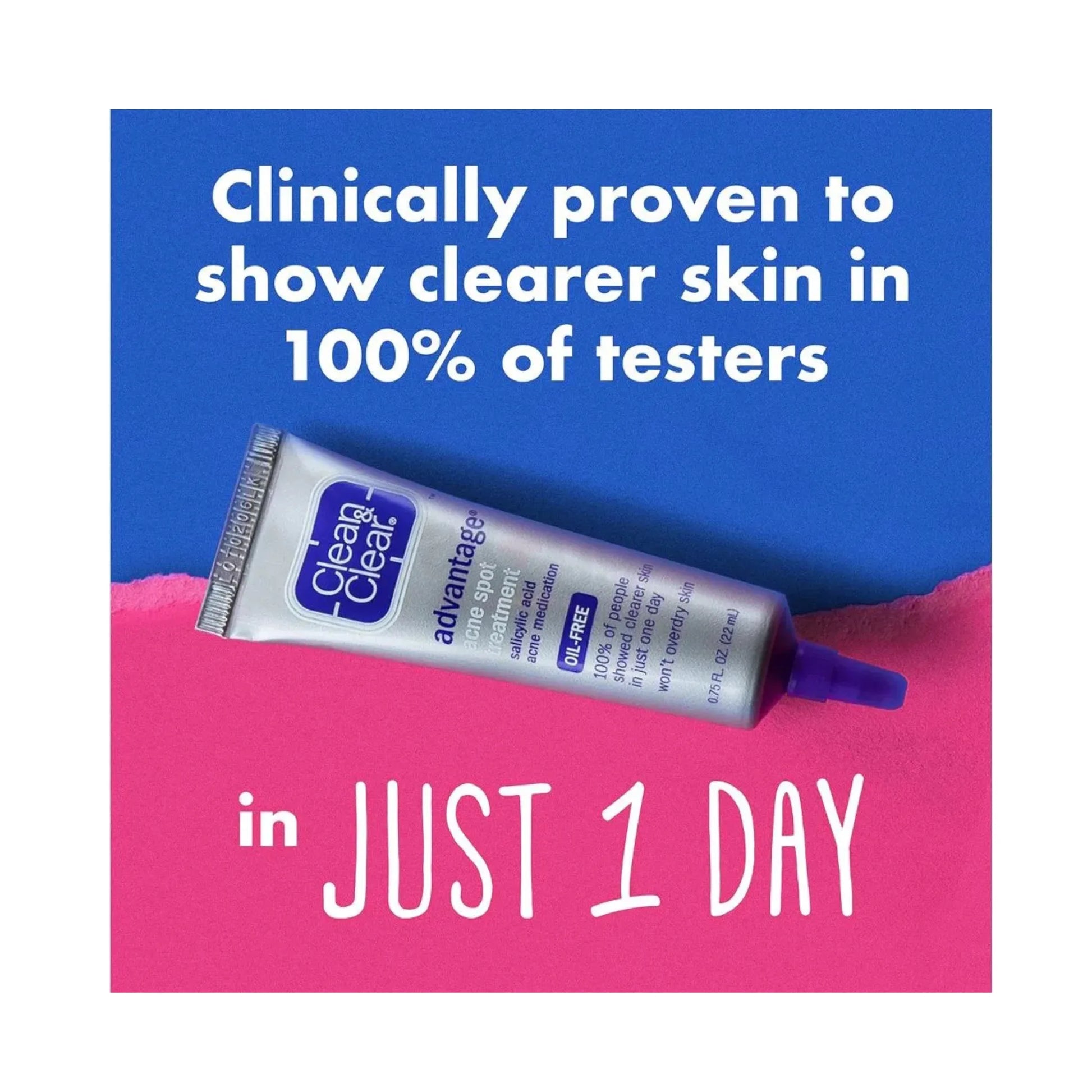 Clean & Clear Oil Free Advantage Acne Spot Treatment with Salicylic Acid Acne Medication