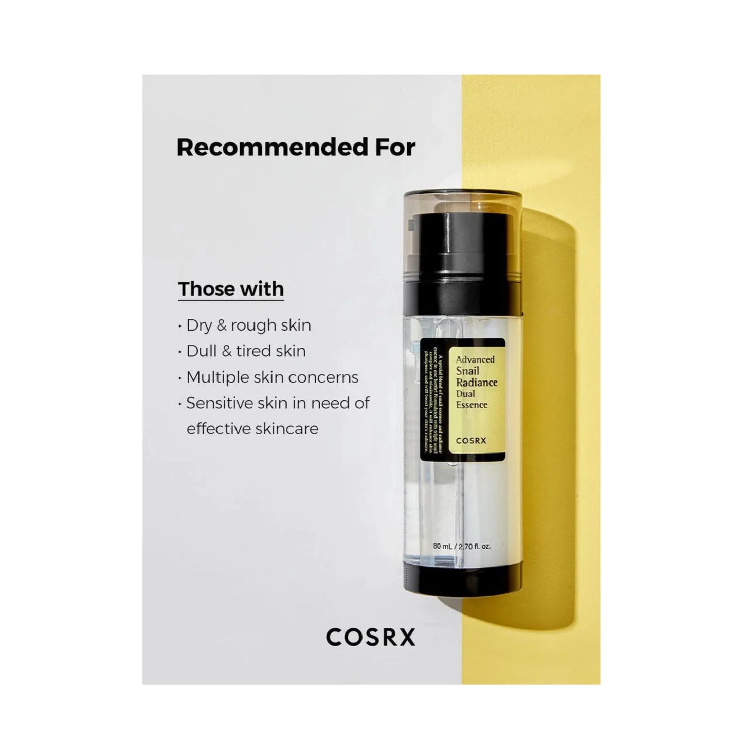 Cosrx Advanced Snail Radiance Dual Essence 80ml