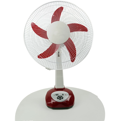 Defender Osk-2912 Rechargeable Table Fan Maroon - 12 Inch- (6 Months Warranty)