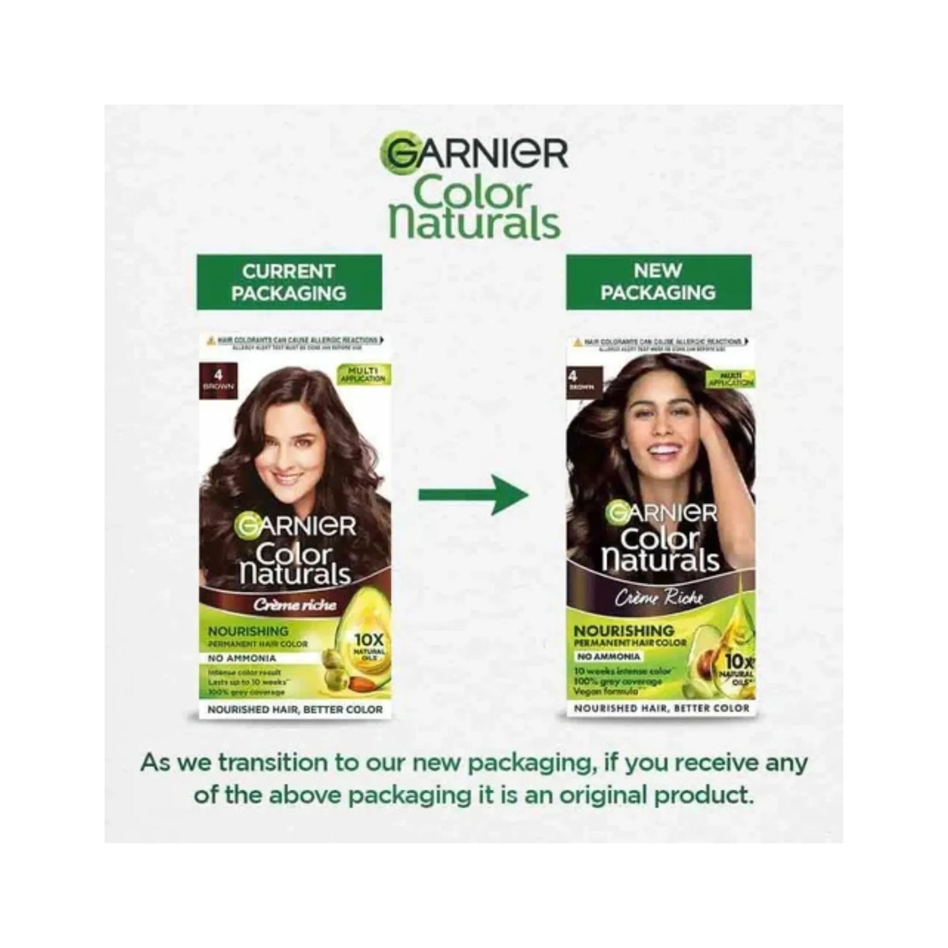 Garnier Color Naturals Creme Riche Hair Color (35ml+30g) - 4 Brown