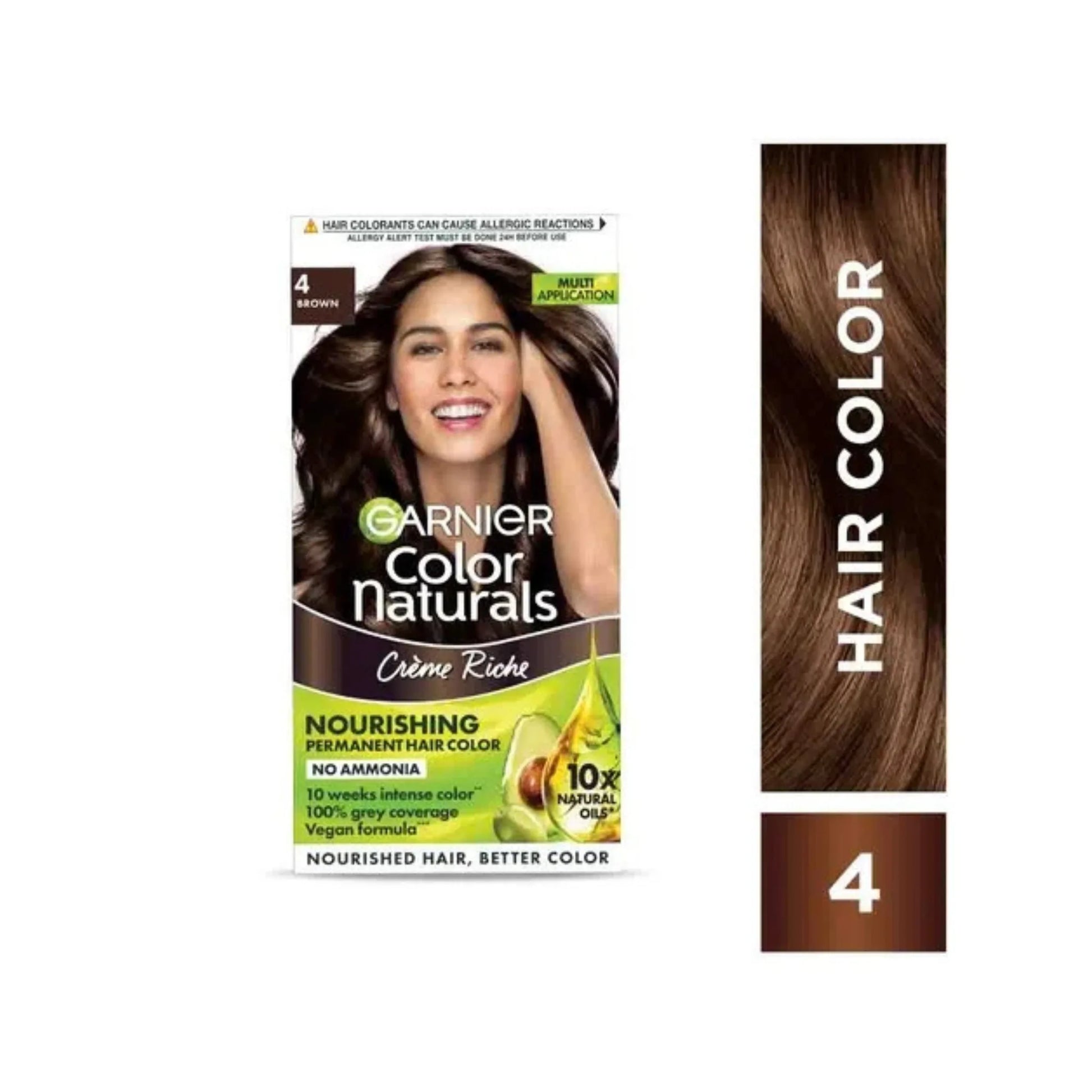 Garnier Color Naturals Creme Riche Hair Color (35ml+30g) - 4 Brown