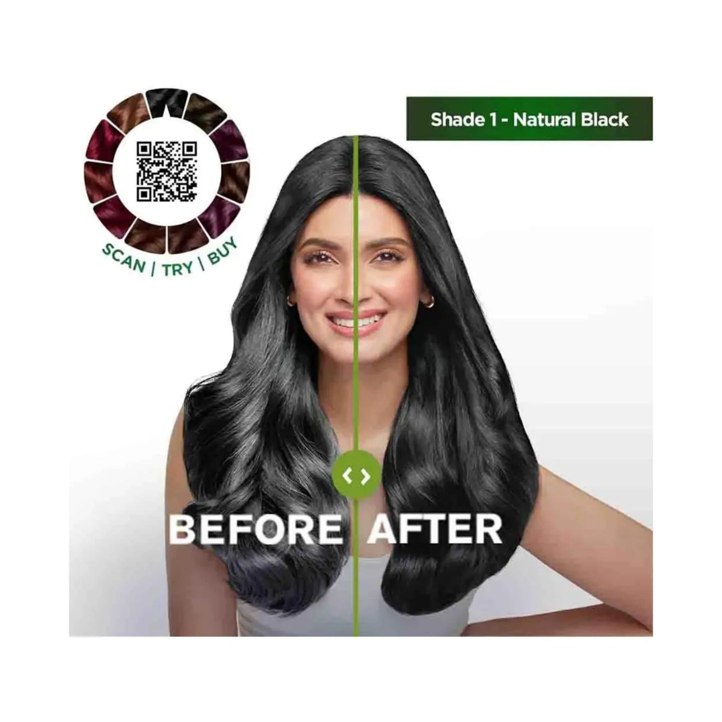 Garnier Color Naturals Creme Riche Hair Color (35ml+30g) - Shade 1 Natural Black