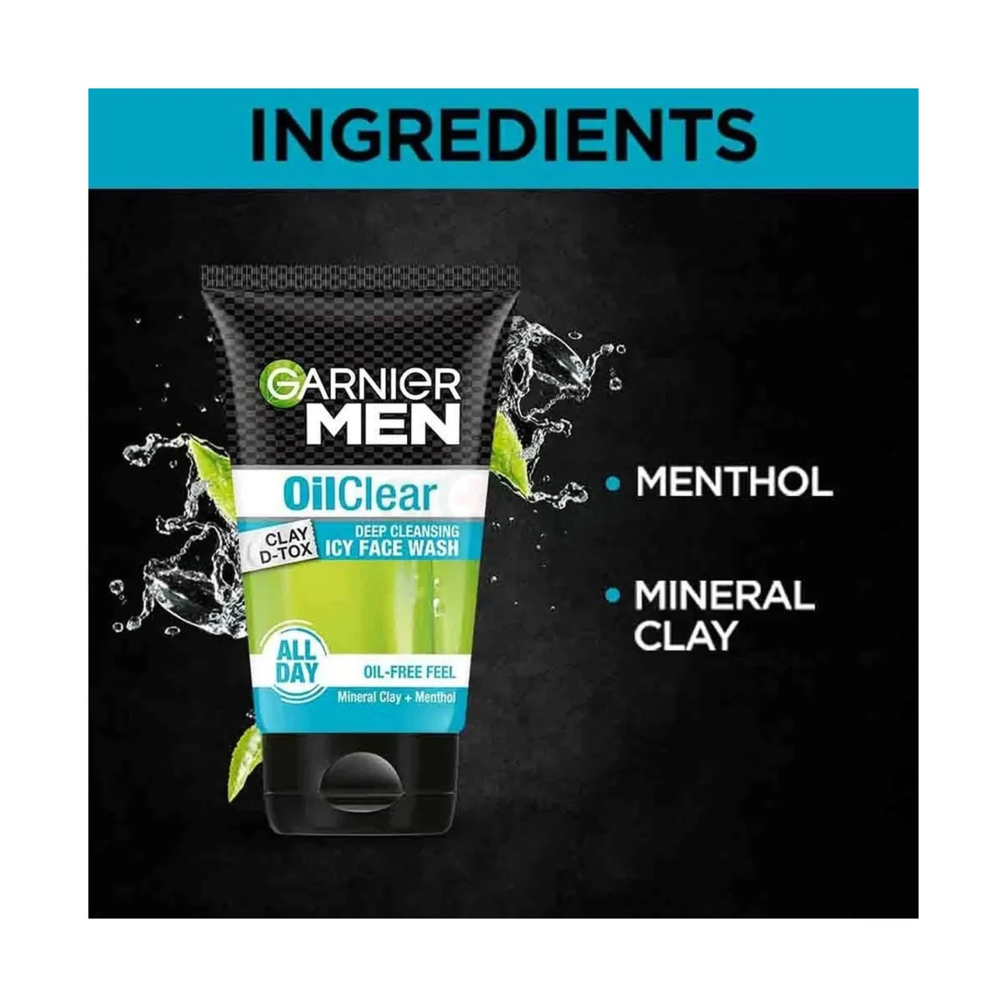 Garnier Men Oil Clear Deep Cleansing Icy Face Wash 100gm