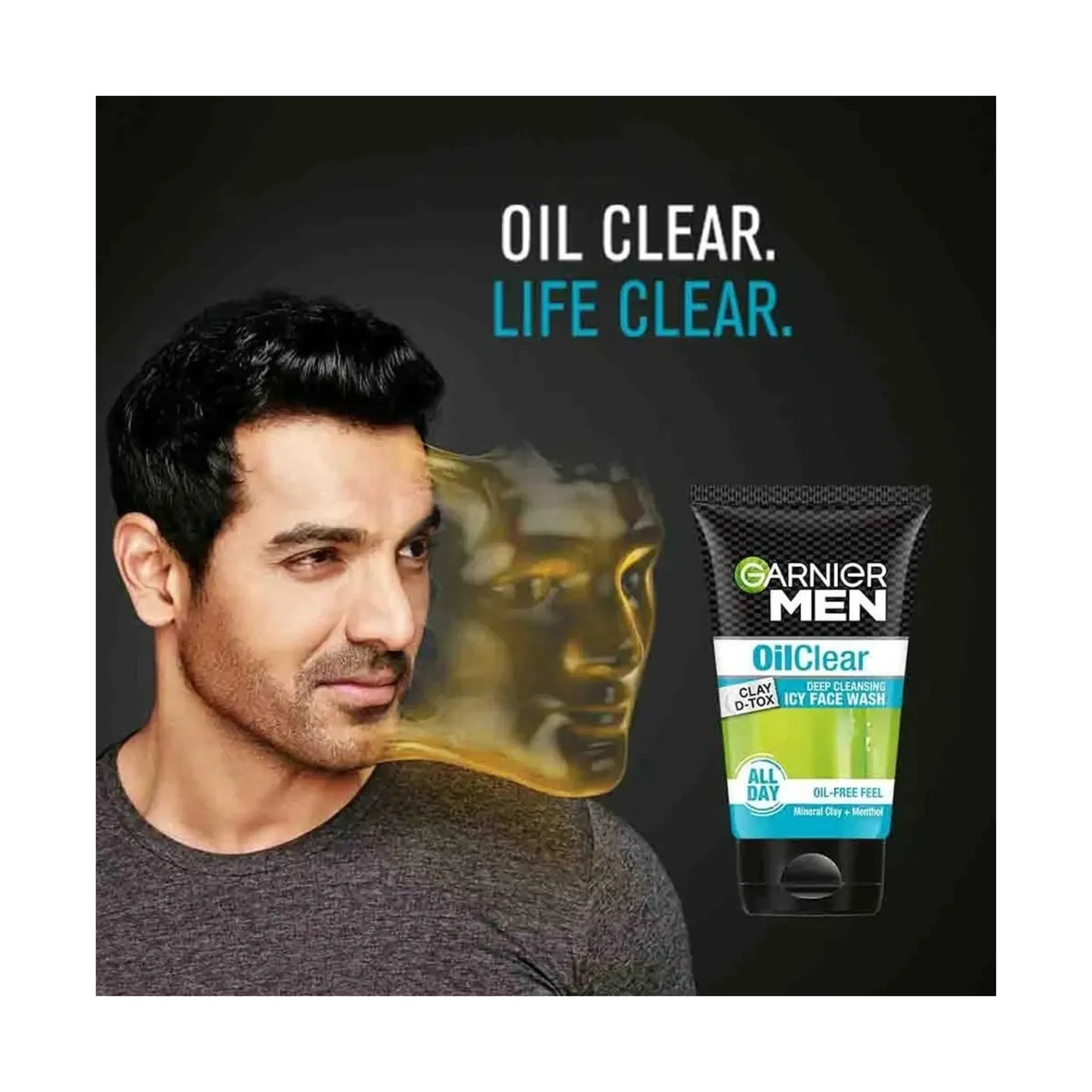 Garnier Men Oil Clear Deep Cleansing Icy Face Wash 100gm