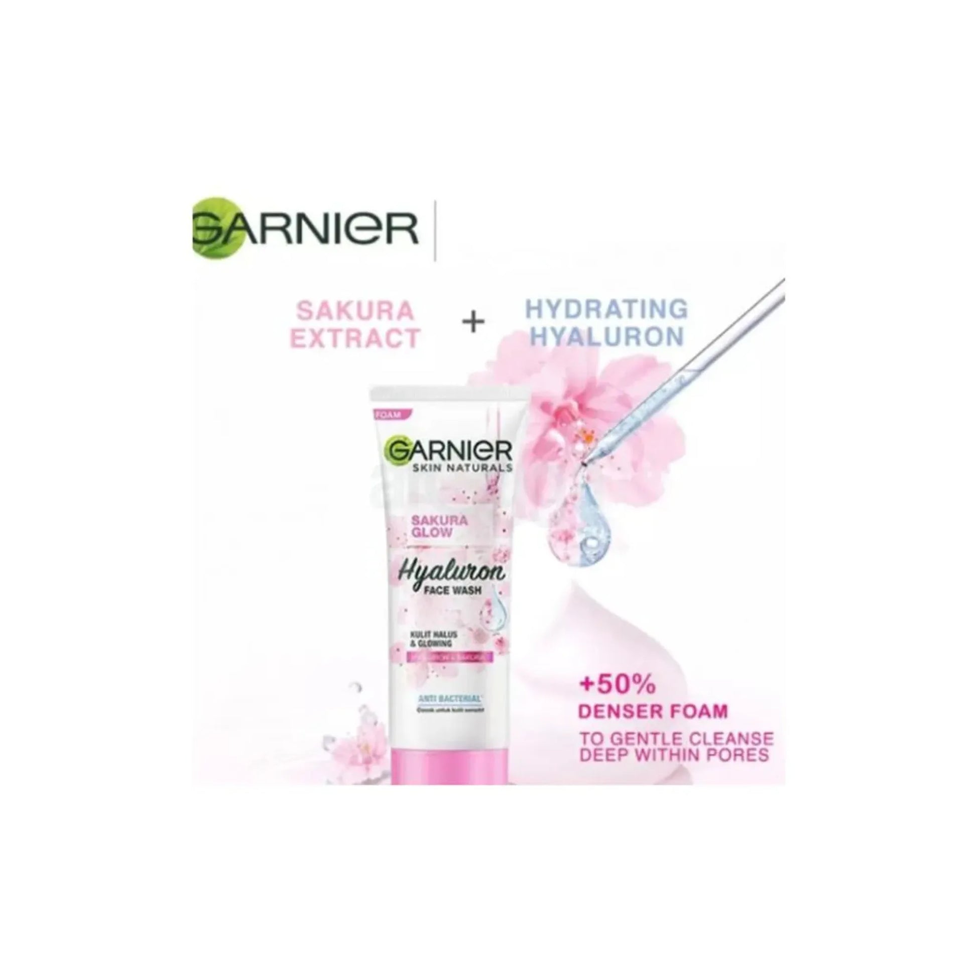 Garnier Skin Naturals Sakura Glow Hyaluron Face Wash