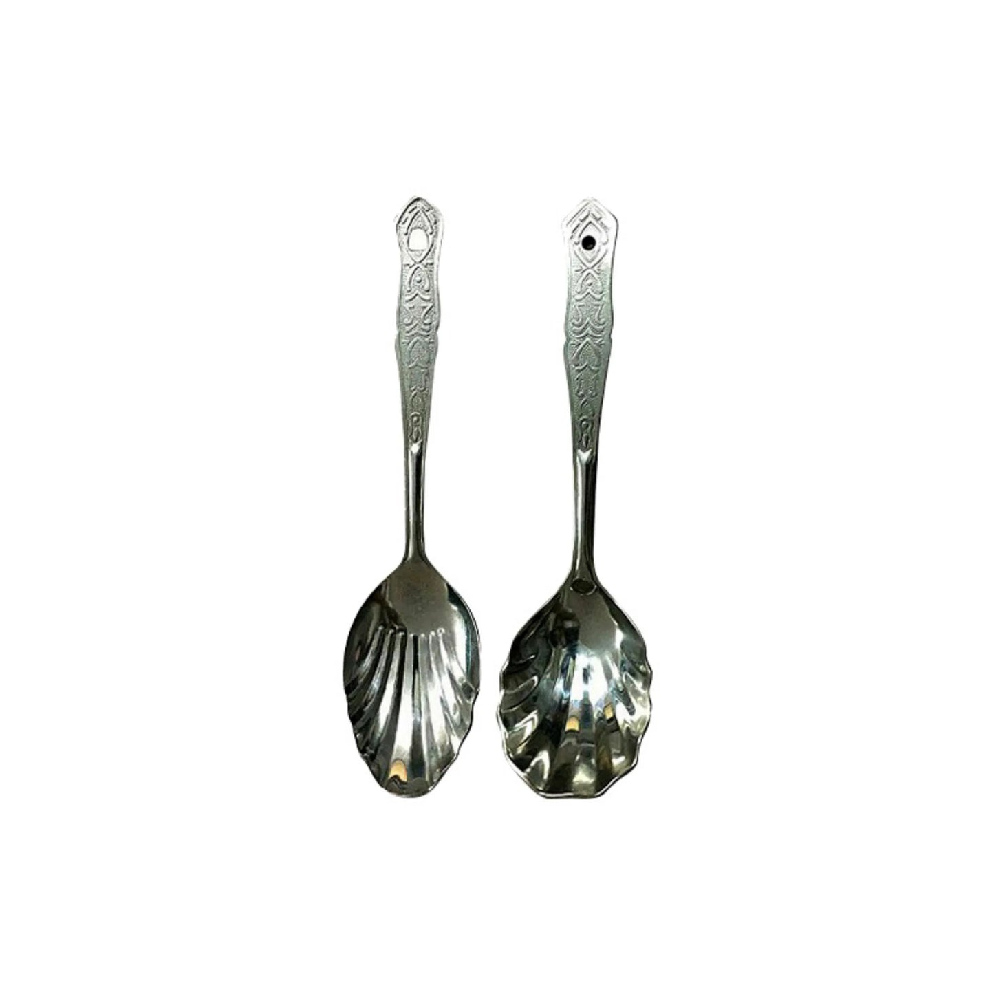 High Quality Stainless Steel Spoon 10 inch - Set of 2 Pcs