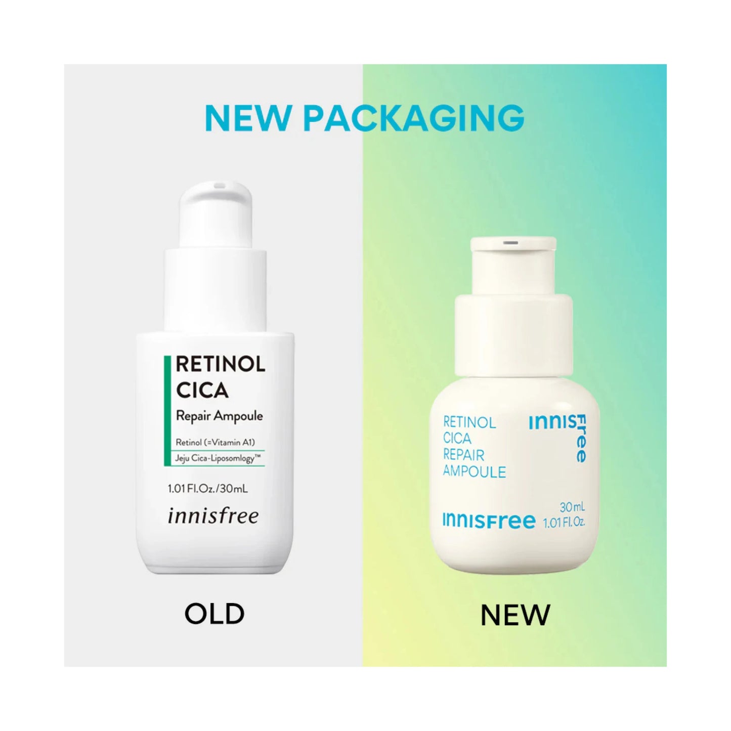 Innisfree Retinol Cica Repair Ampoule - 30ml +30ml Set