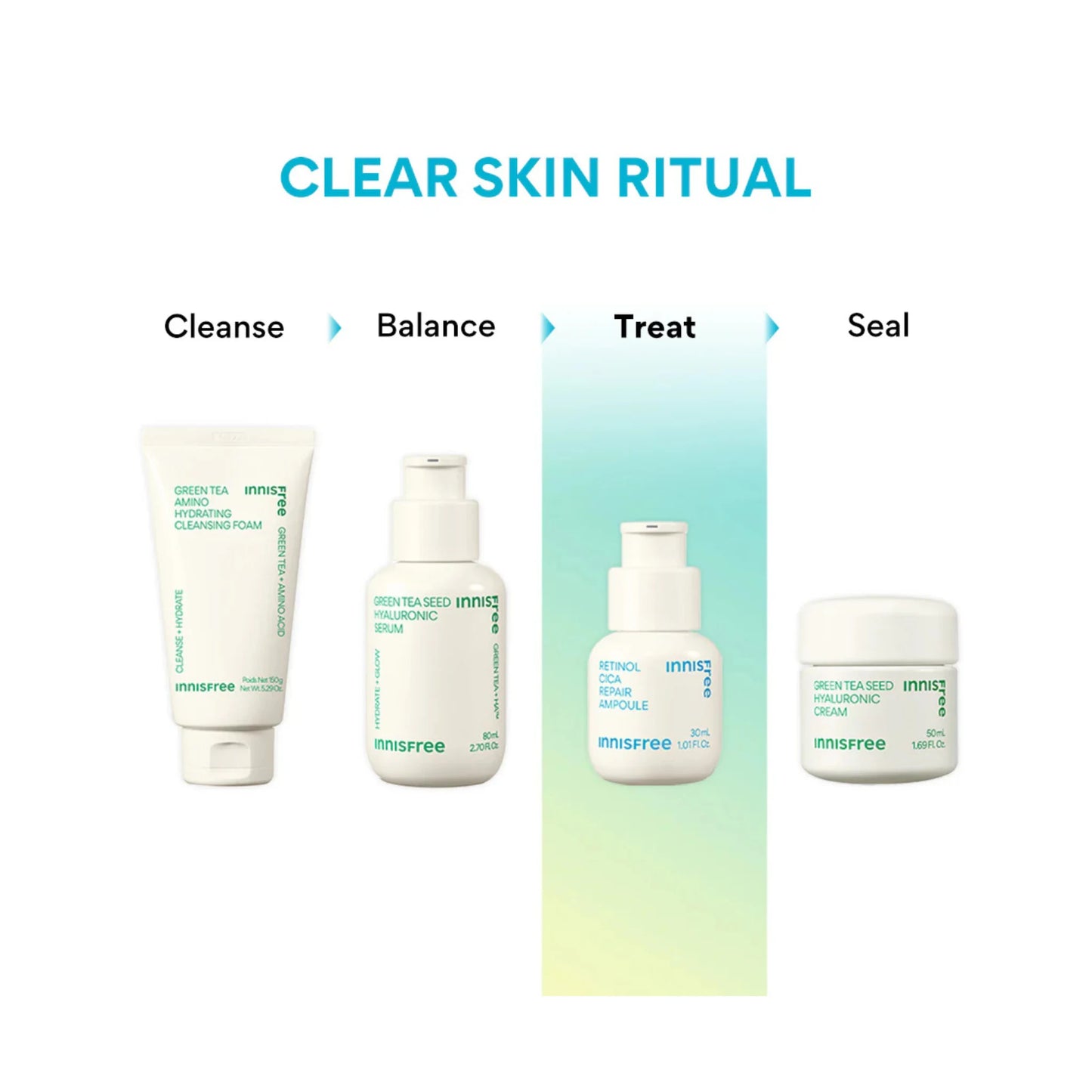 Innisfree Retinol Cica Repair Ampoule - 30ml +30ml Set