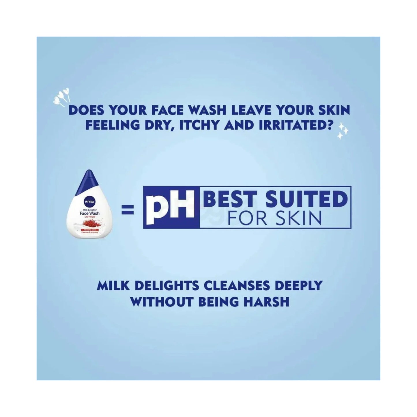 NIVEA Milk Delights Face Wash Precious Saffron (Normal Skin) 100ml