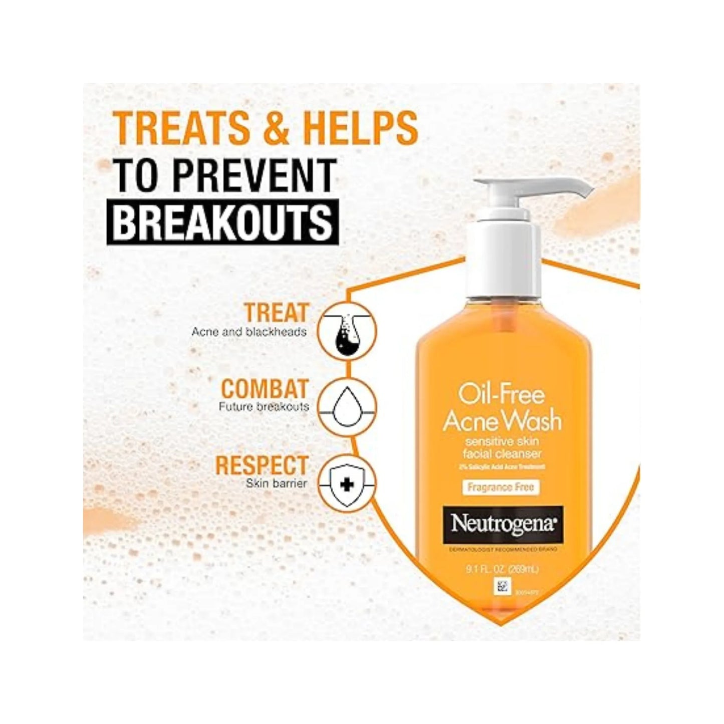 Neutrogena Microclear Oil Free Acne Wash 269ml