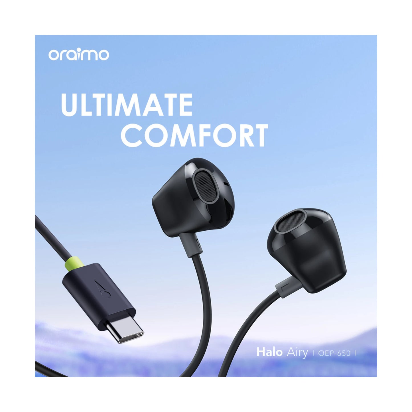 Oraimo Halo Airy OEP-650 Type C Wired Headphone