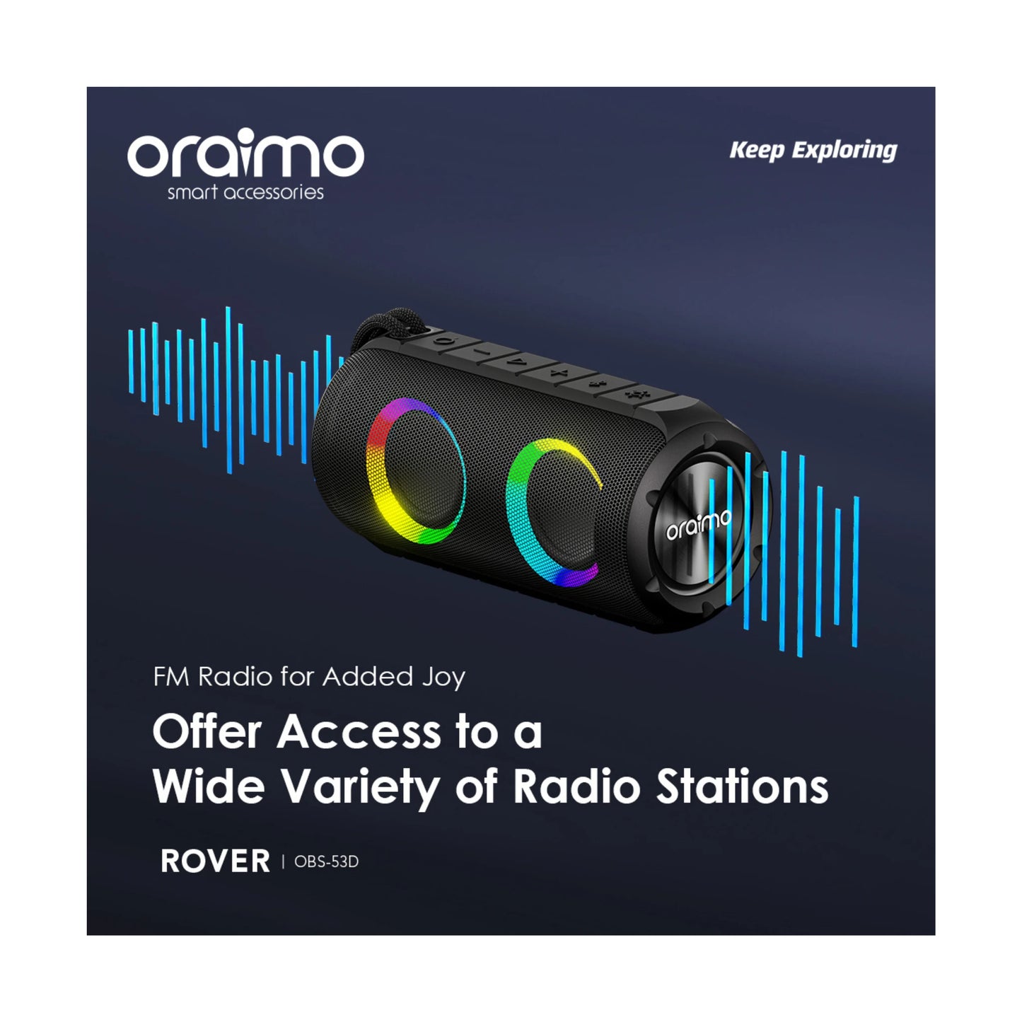 Oraimo Rover Portable Wireless Speaker OBS-53D