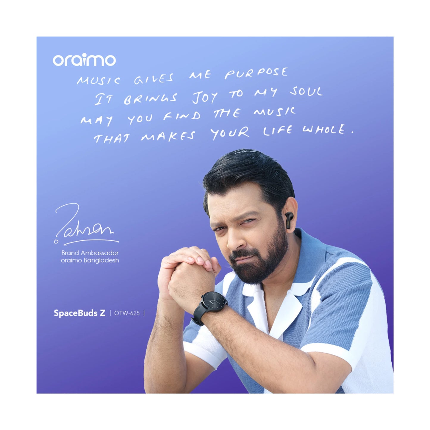 Oraimo SpaceBuds Z ANC True Wireless Earphones with Spatial Audio