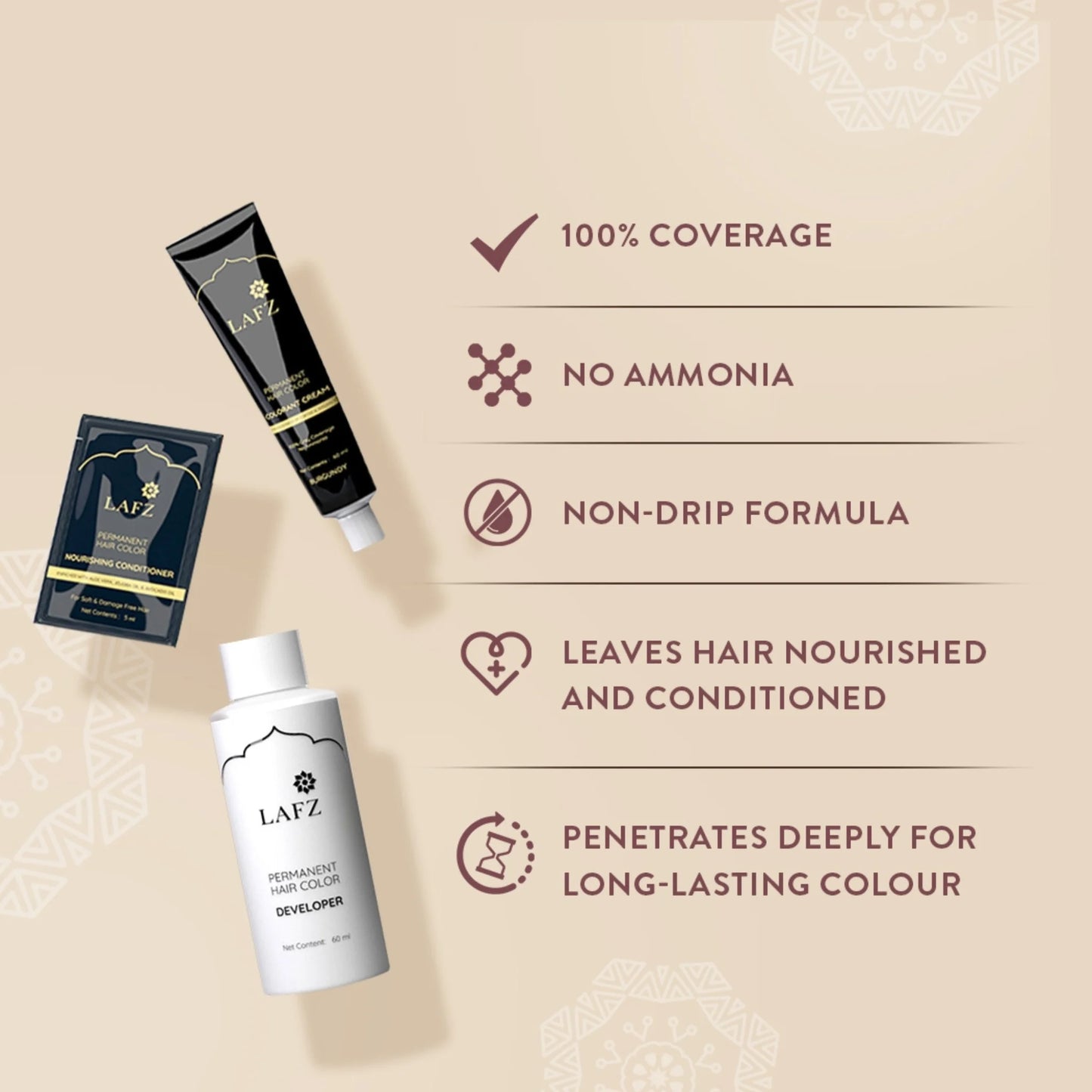 Permanent Hair Color Cream - Natural Brown