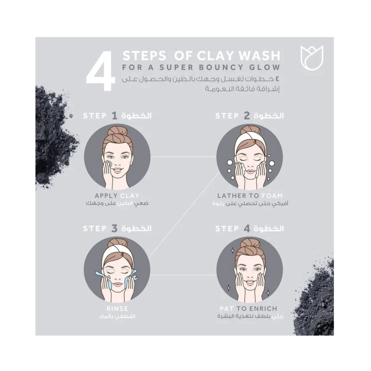 Ponds Pure White Mineral Clay Face Cleanser Scrub with Charcoal (90gm)