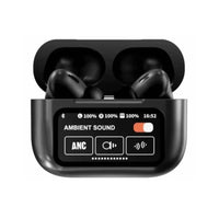 Airpods A9 Pro ANC Touch Screen Display Earbuds - Black