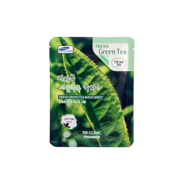 3W Clinic Fresh Green Tea Sheet Mask 23gm