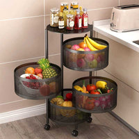 4 Layer Round Shape Kitchen Rack
