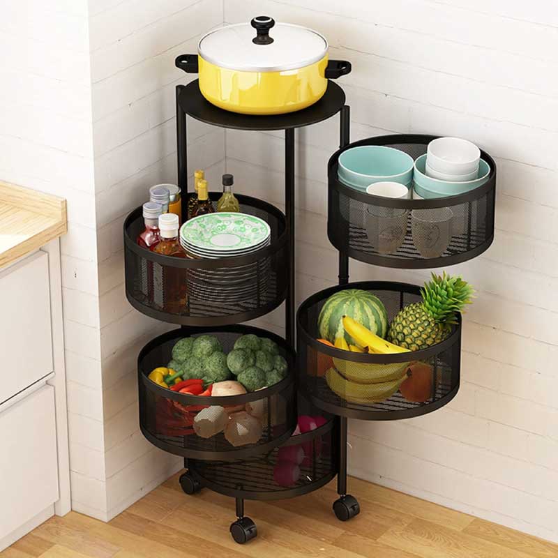 One Click Shop 5 Layer Round Shape Kitchen Rack – One Click Shop