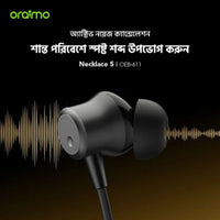 oraimo Necklace 5 Tahsan Tuned Noise Cancellation Wireless Headphone