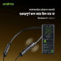 oraimo Necklace 5 Tahsan Tuned Noise Cancellation Wireless Headphone