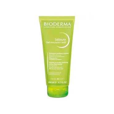 Bioderma Sebium Gel Moussant Actif Intense Purifying Cleansing Active Foaming Gel for Oily to Acne-Prone Skin 200ml
