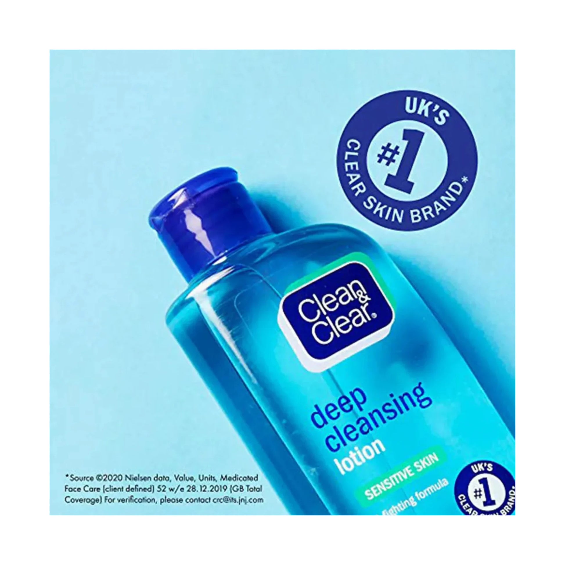Clean & Clear Deep Cleansing Sensitive Lotion with Oil Fighting Formula