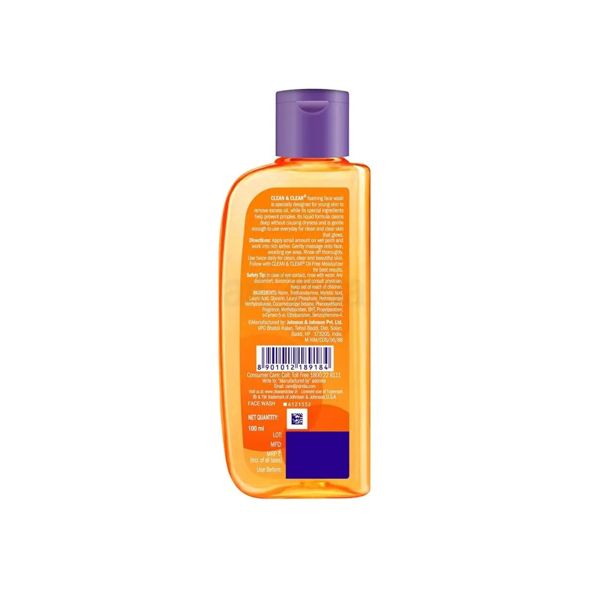 Clean & Clear Foaming Facewash for Oily Skin 100ml 
