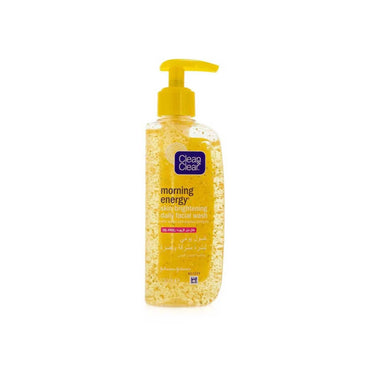 Clean & Clear Morning Energy Skin Brightening Oil Free Facial Cleanser with Caffeine, Lemon & Papaya Extracts