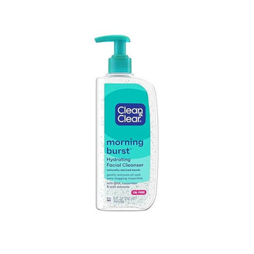 Clean & Clear Oil-Free Morning Burst Hydrating Facial Cleanser with BHA, Cucumber & Aloe Extracts 240ml