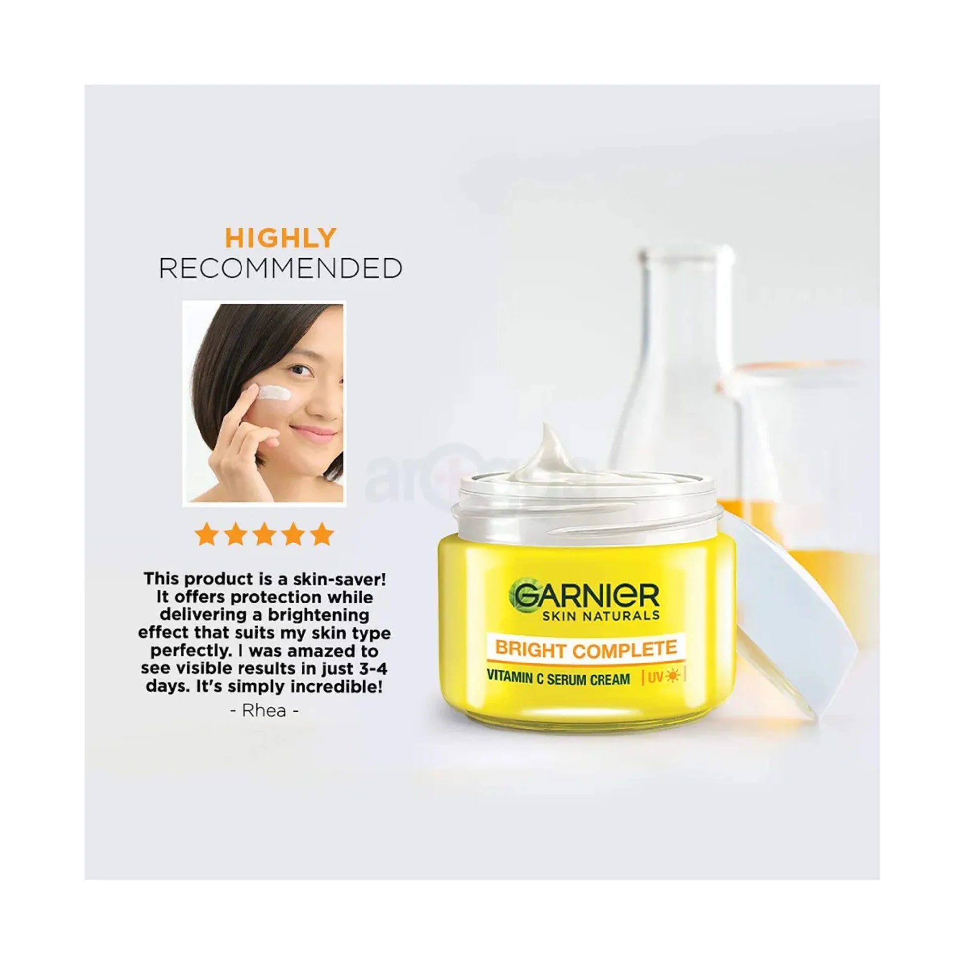 Garnier Bright Complete Vitamin C Serum Cream UV