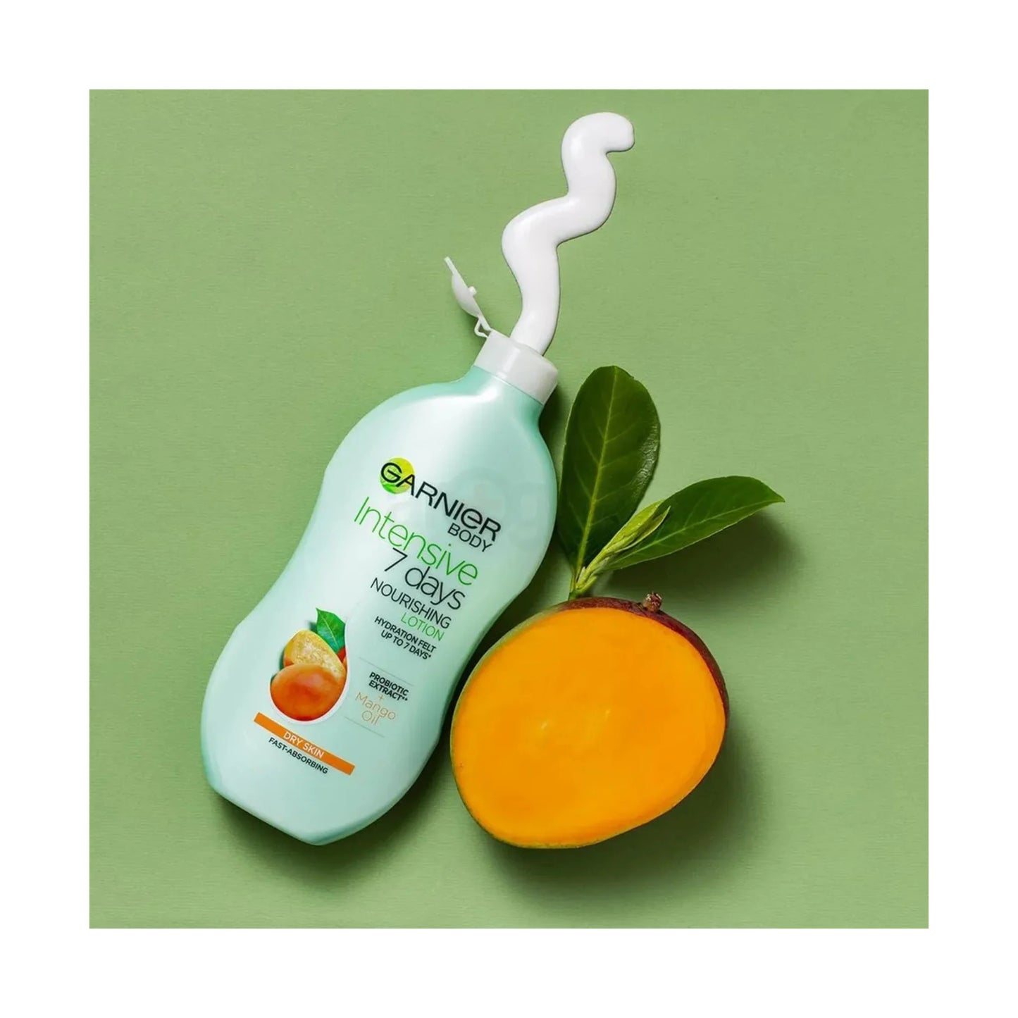 Garnier Intensive 7 Days Nourishing Lotion with Mango Oil & Probiotic Extract for Dry Skin
