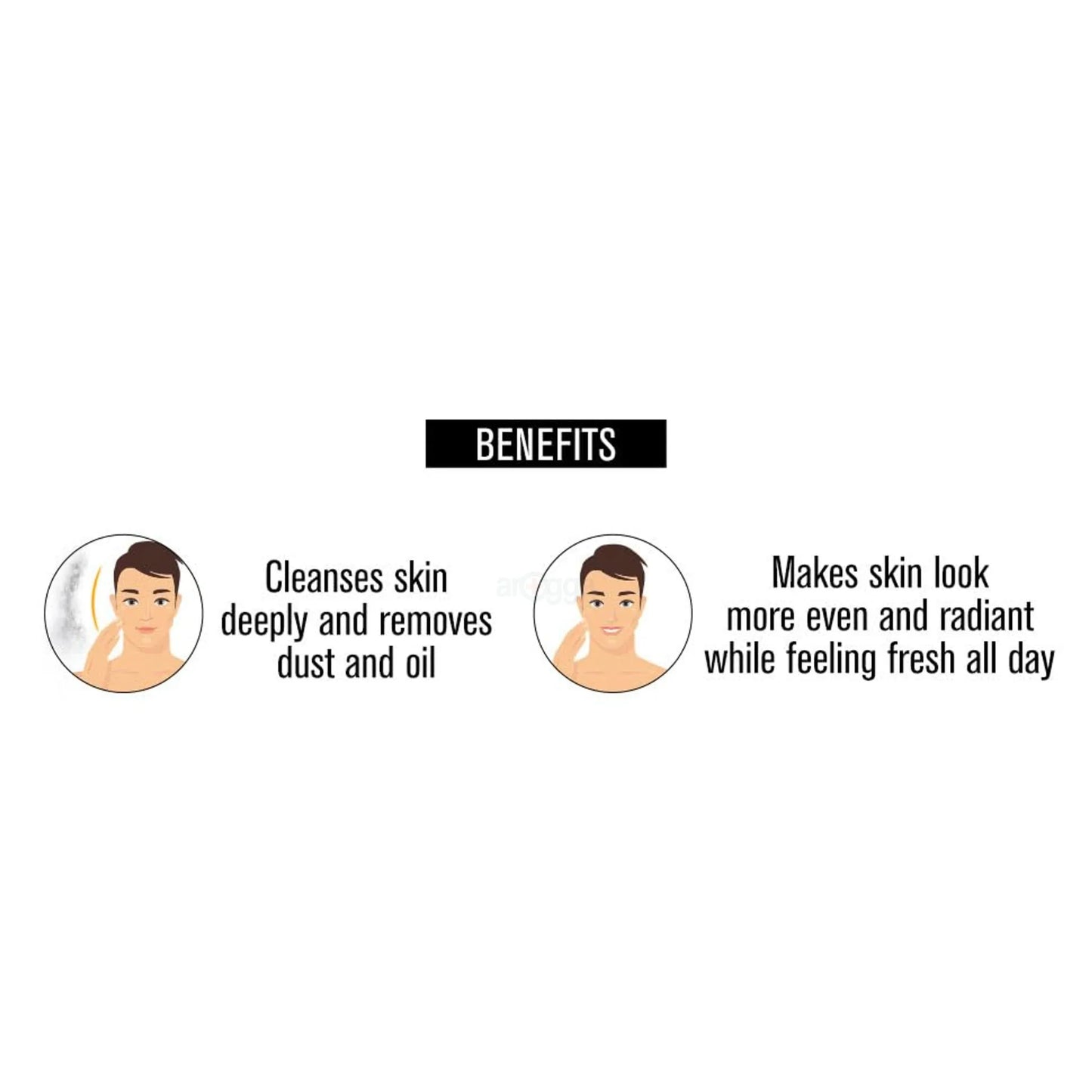 Garnier Men Turbo Bright Anti-Pollution Double Action Black Charcoal Vitamin C Face Wash 100gm