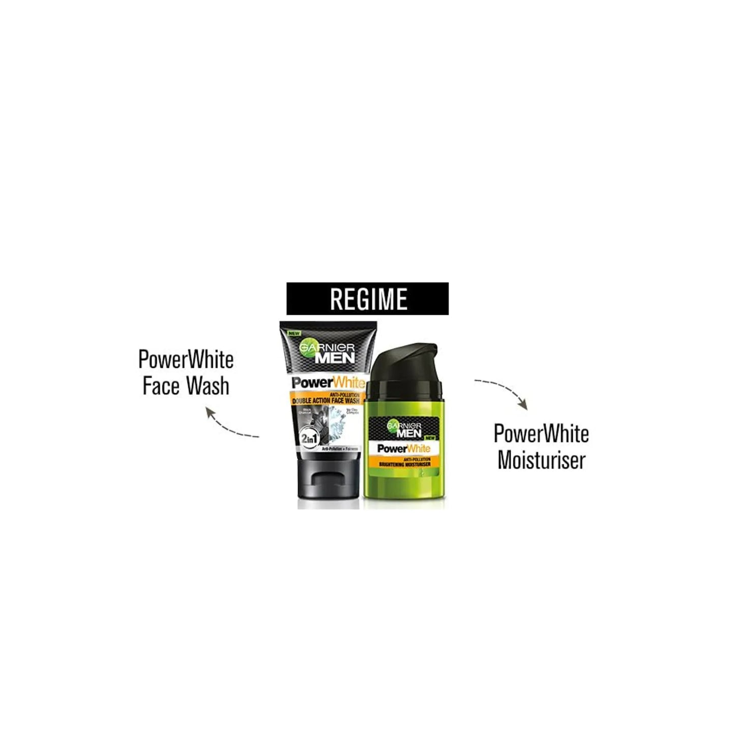 Garnier Men Turbo Bright Anti-Pollution Double Action Black Charcoal Vitamin C Face Wash 100gm