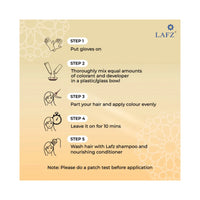 Lafz Permanent 10 Min Hair Color Cream Dubai (40ml) - Natural Black