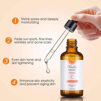 Melao Naturals Vitamin C Facial Serum with Vitamin C 20% E & Hyaluronic Acid