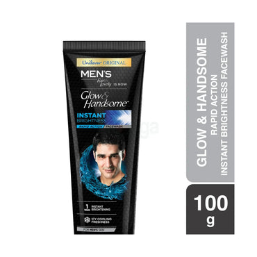 Men's Glow & Handsome Instant Brightness Facewash 100gm