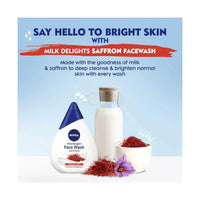 NIVEA Milk Delights Face Wash Precious Saffron (Normal Skin) 100ml
