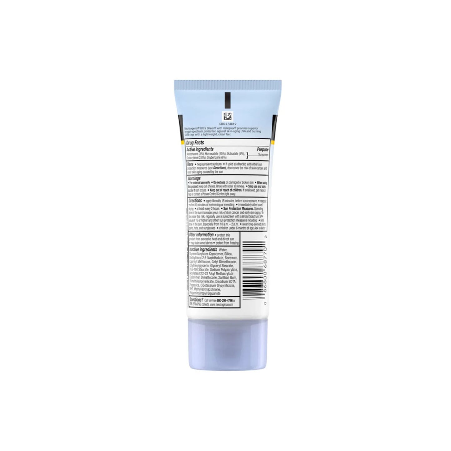 Neutrogena Ultra Sheer Dry Touch Sunscreen Broad Spectrum SPF 70