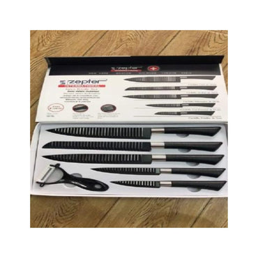 Non-Stick Coating Kitchen Knives Set In Gift Box – 6 Pcs
