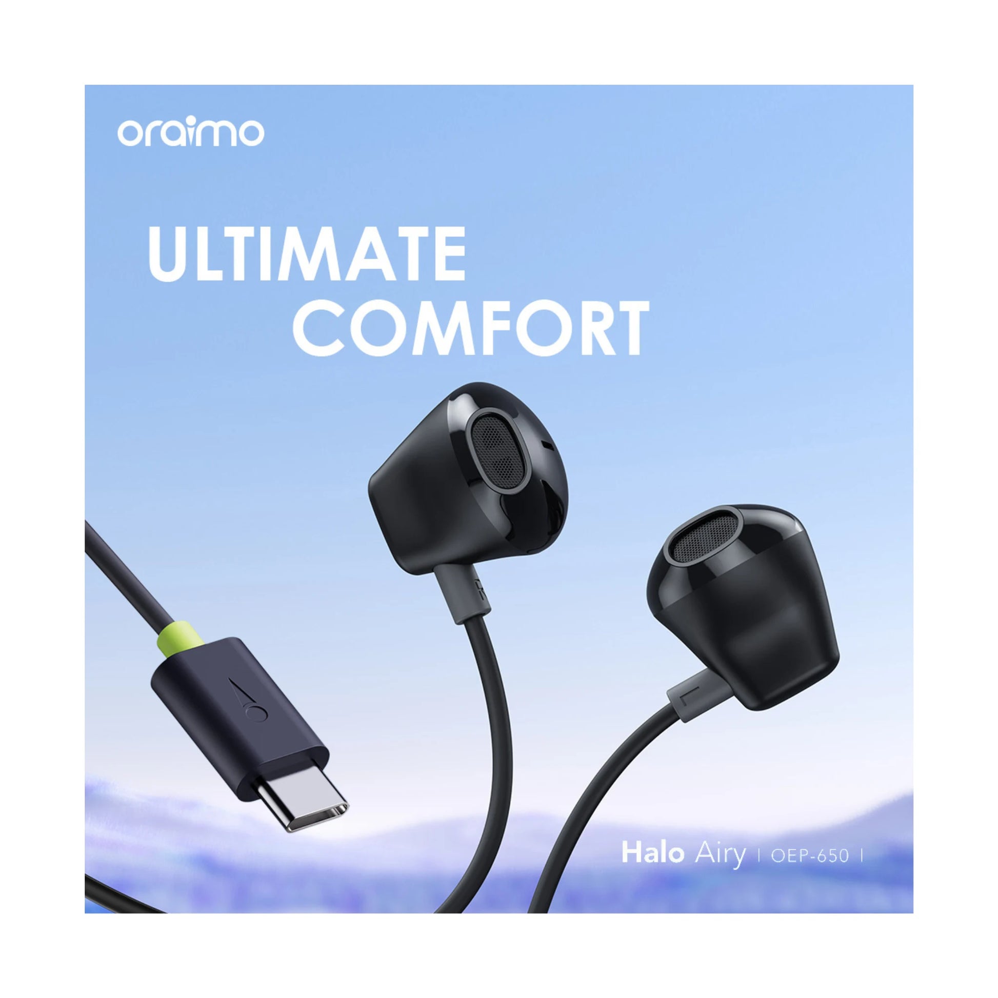 Oraimo Halo Airy OEP-650 Type C Wired Headphone