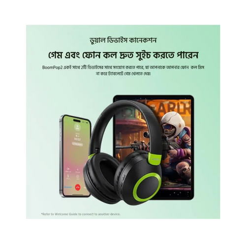 Oraimo BoomPop 2 ENC Over-Ear Wireless Headphones